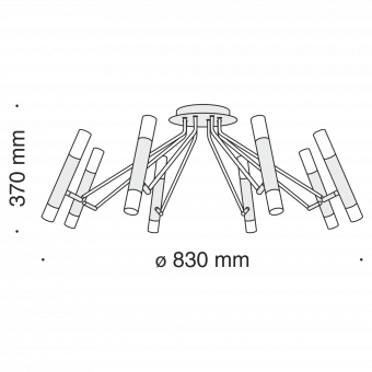 Потолочный светильник Maytoni MOD620CL-16B фото