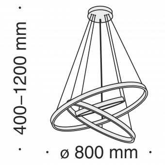 Подвесной светильник Maytoni MOD058PL-L100W4K фото