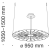 Подвесной светодиодный светильник Maytoni Volare MOD037PL-L48B фото