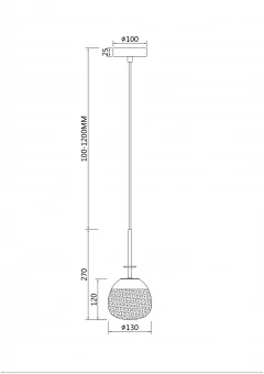 Подвесной светодиодный светильник Maytoni Lune P072PL-L2W3K фото