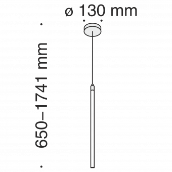 Подвесной светодиодный светильник Maytoni Ray P021PL-L10B фото
