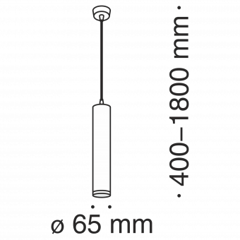 Подвесной светильник Technical P020PL-01B фото