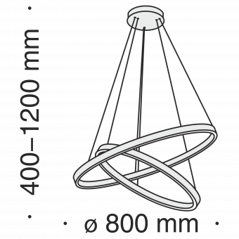 Подвесной светодиодный светильник Maytoni Rim MOD058PL-L74BS4K фото
