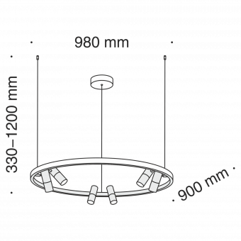Подвесной светодиодный светильник Maytoni Satellite MOD102PL-L42W4K фото