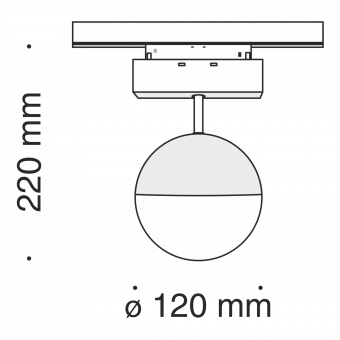 Трековый светодиодный светильник для магнитного шинопровода Maytoni Track lamps TR017-2-10W4K-B фото