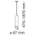 Подвесной светильник Maytoni Vela P027PL-01W фото