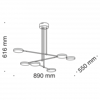 Подвесной светодиодный светильник Maytoni Fad MOD070PL-L38B3K фото