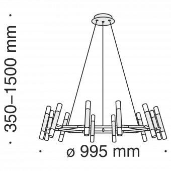 Подвесной светильник Maytoni MOD031PL-24B фото